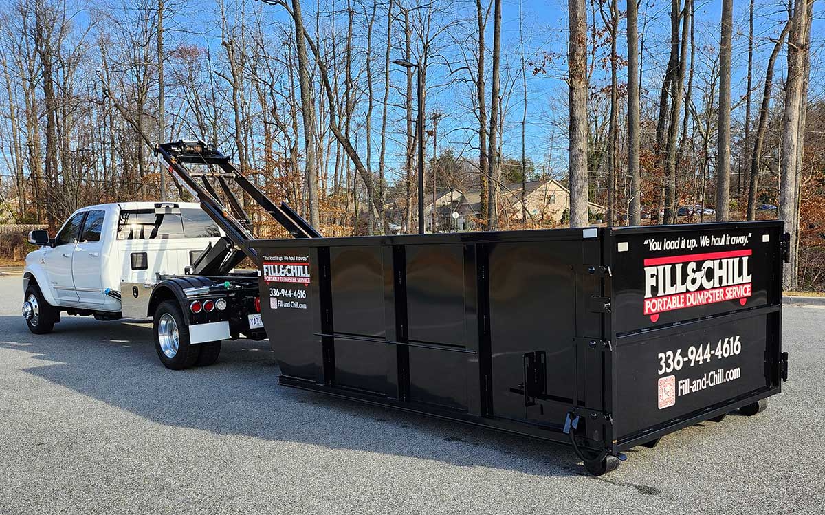 Fill & Chill Dumpster After Being Unloaded